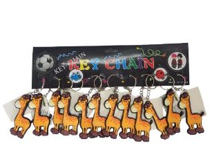 Obrázek z Klíčenka žirafa 7cm měkká guma (12) 